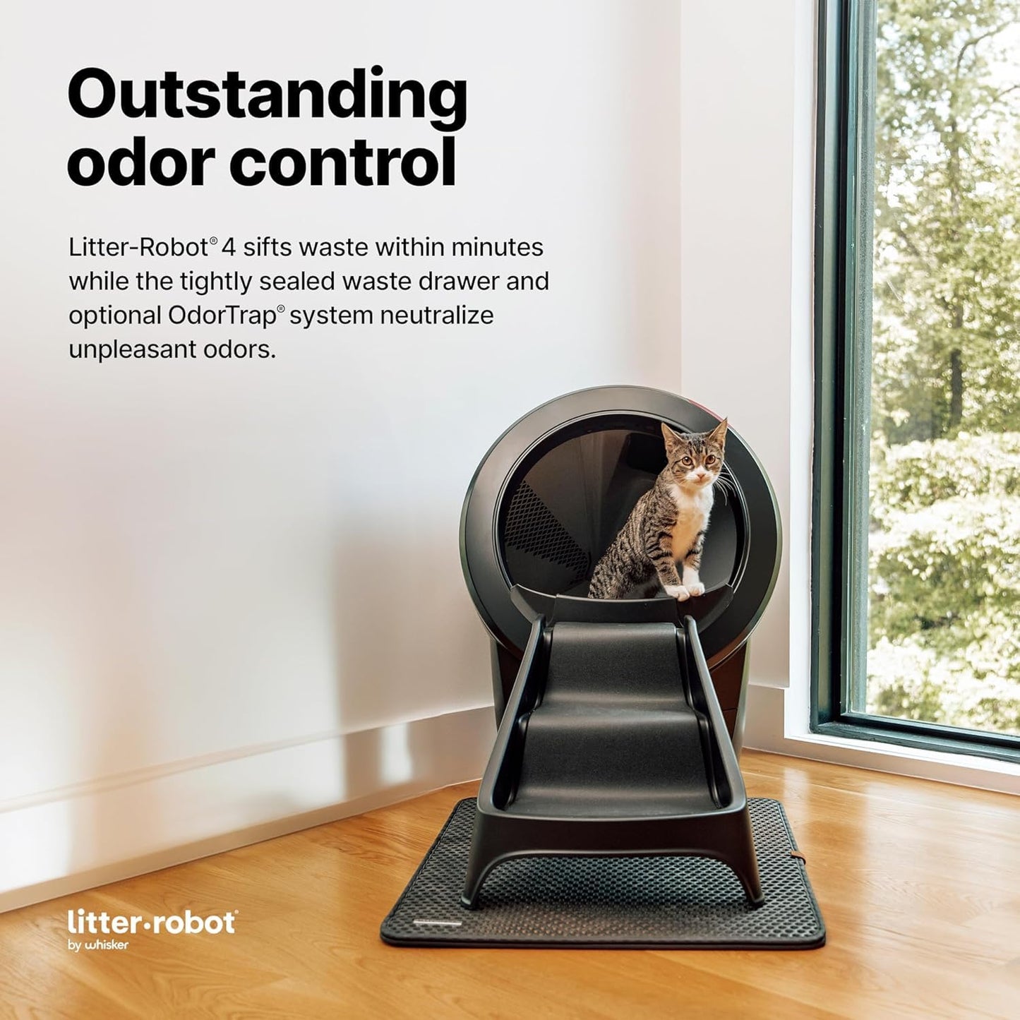 Litter-Robot 4 Bundle, Litter-Robot 4 white/black