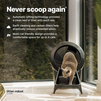 Litter-Robot 4 Bundle, Litter-Robot 4 white/black